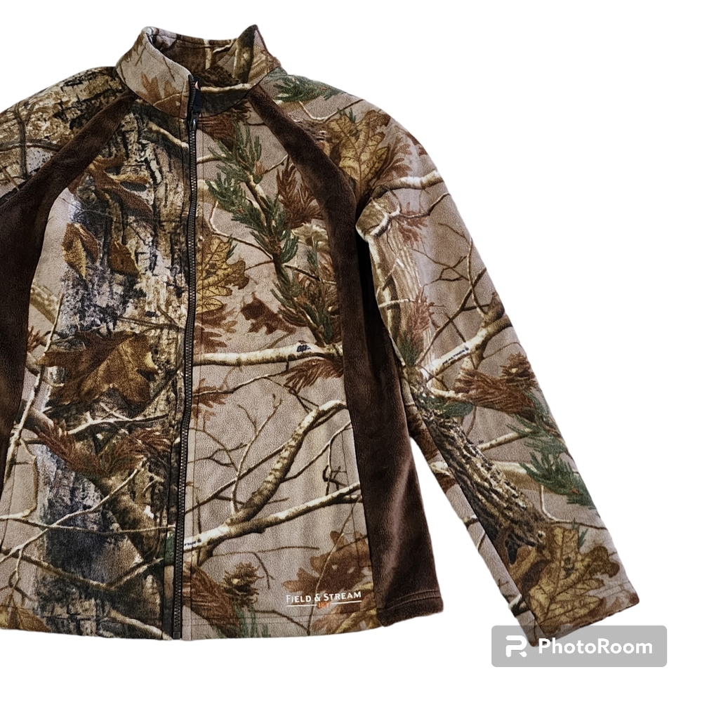 Womens Field And Stream Camouflage Jacket Size La… - image 2